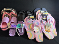 10 New pair of Assorted Sandals| Sizes (Kids 5/6) | (Toddler 7/8) | Ladies 5/6, 7/8 | Men 9/10