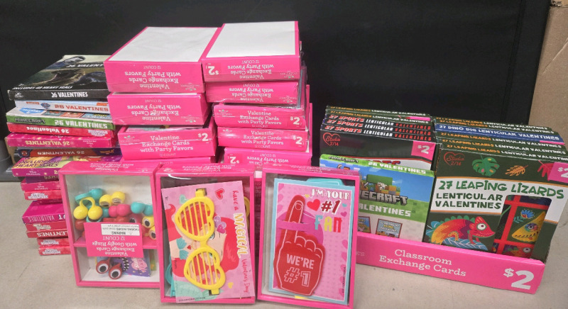 40+ New Valentines Day Exchange Card Packs | Retails $80+