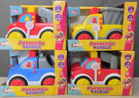 4 New | Frenzy Toys Press&Go Vehicles w/ Lights & Sounds | Box Measures 6&frac12;" x 4&frac12;"
