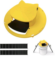 New Mouse Trap for Indoor Auto Rolling Rat | Trap Safe for Children and Pets | Reusable and made for 5 Gallon Bucket Lid | Doesn't Come with Bucket | See Photos for Measurements