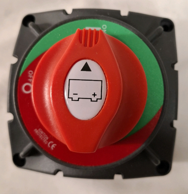 New Battery Disconnect Switch, 12-48V 600A High Current Marine Switch for RV ATV UTV Vehicles Boat Ship Yacht Truck - Waterproof Heavy Duty Isolator | Height- 4"