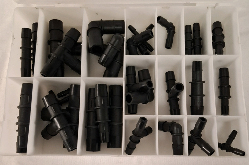 As New | Assorted KDP Automotive Heater Hose Connectors| Barb Tee (T-1/2&ldquo;X1/2&ldquo;X1/2&ldquo;(Tee: 13X13X13MM), 2)<br/>