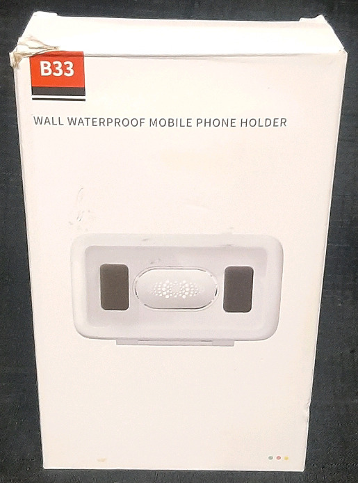 New in Box B33 Wall Waterproof Mobile Phone Holder (Product Dimensions in Photo Gallery)