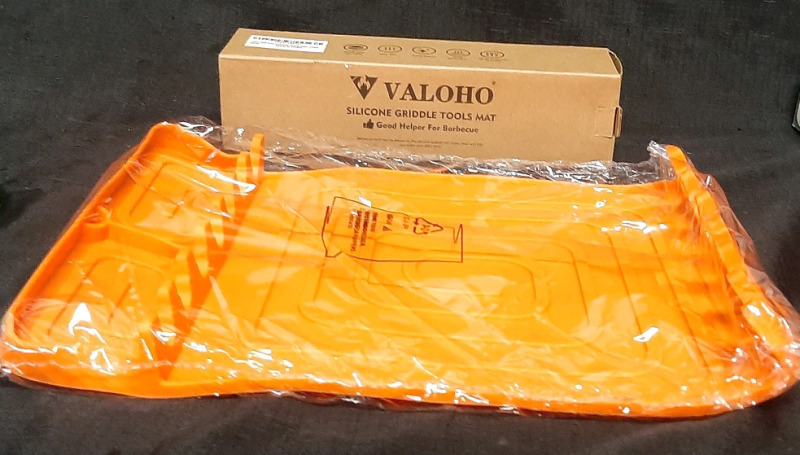 New Valoho Orange Silicone Griddle Tools Mat (15&frac12;" Long, 11" Wide)