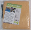New - E.share 18ft &times; 18ft &times; 18ft UV Triangle Block Sun Shade Sail for Outdoor Patio & Garden , Tan . Retail $82 - 2