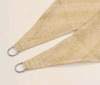 New - E.share 18ft &times; 18ft &times; 18ft UV Triangle Block Sun Shade Sail for Outdoor Patio & Garden , Tan . Retail $82 - 5