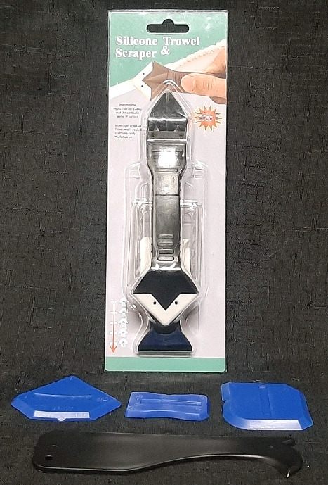New Silicone Trowel & Scraper (8" Long) & 4pc Sealant Kit