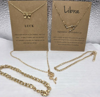 3 New | Gorgeous Dainty Necklaces w/ (2) Anklets