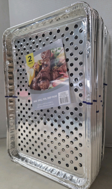 16 New | BBQ Grill Foil Drip Pans | Ea. Measure 16.57" x 11.57"