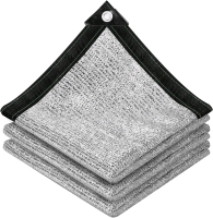 New - Aluminet 85% Shade Cloth - 13ft&times;13ft Shade Netting Sun Shade Cover with Grommets for Cars, Dogs, Outdoor, RV, Patio . Retail $72