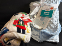 2 New Kids Activity Blanket and Soft Throw| Sizes in 28*40 inches and 50*60 inches