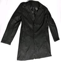 New Size MED Men's MANFINITY Black Pea Coat