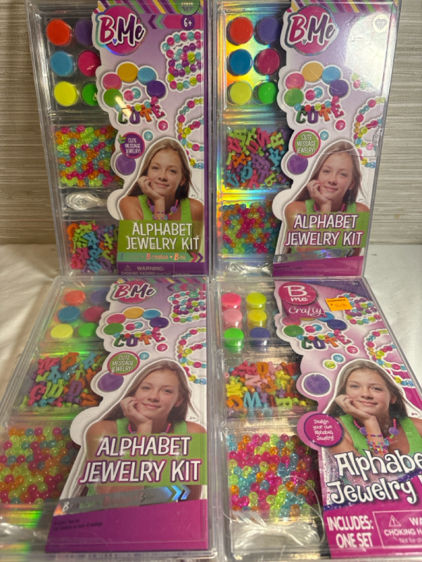 4 New B me Crafty Alphabet jewellery kit| For 6+ Babies