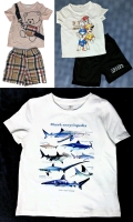 2 New Size 5Y Boys 2-Piece T-Shirt+ Shorts Sets + Shark Encyclopedia Tee