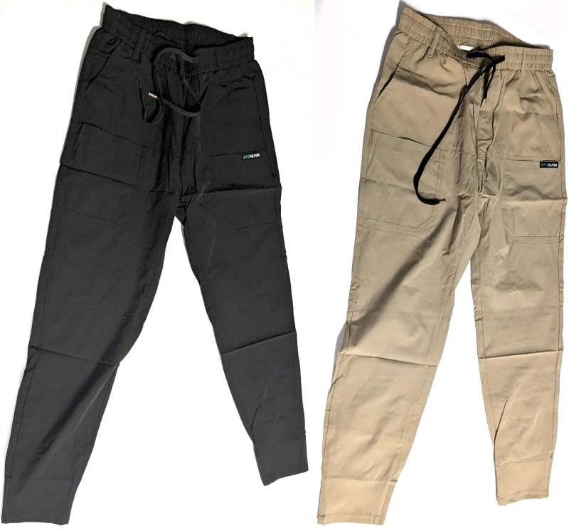2 New Size 32 Men's Drawstring Lightweight Windbreaker-Type Pants With Belt Loops