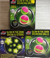 3 New Sets of Science by Me Glow in the Dark Snow & Stars and Bouncing Balls | Ages 6+