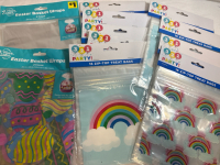 11 New Sets of Easter Basket Wraps and Zip Top Treat Bags | 22"*25" in 2 Counts & 16 Zip Top Treat Bags in each set