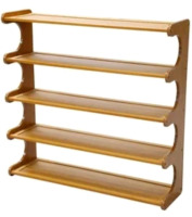 New | 5 Teir Shoe Rack | Measures 26" x 26"