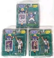 3 Vintage 2000 Hasbro STARTING LINEUP 2000-01 Football 5" Figures : Dan Marino, John Elway, Peyton Manning