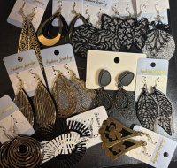 12 New Pairs of Ladies Earrings | Longest measures 4"