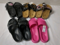 5 New Mens & Womens Large Sizes Sandals Bundle
