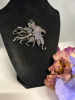 D Pollak Signed Bird Brooch Hard to Find Statement Large Rhinestone Canadian Designer Approximately 2.5 x 3 Inch WOW - 2