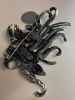 D Pollak Signed Bird Brooch Hard to Find Statement Large Rhinestone Canadian Designer Approximately 2.5 x 3 Inch WOW - 3