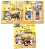 3 Vintage 1998 Kenner NHL NHLPA Starting Lineup : Nikolai Khabibulin, Martin Brodeur, Joe Sakic - 1998 Edition & Extended Series