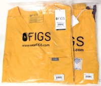 New Size LARGE + MED/Tall Men's FIGS : Chisec Three-Pocket Scrub Top & Cairo Zip Fly Scrub Pants | Retails Over $130 (Retired Coulours!)