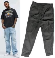 2 New Size MED Men's: California Open Roads Oversized T-Shirt & Cargo-Style Pants With 15" - 19" Waist With Stretch