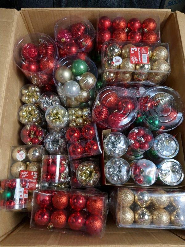 Big Lot FULL of 50+ New Christmas Decorations Box Dimensions 18.5x25x14 inches