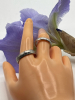 Stainless Steel Titanium Claddagh Wedding Band Set Size 8 and Size 12 - 4