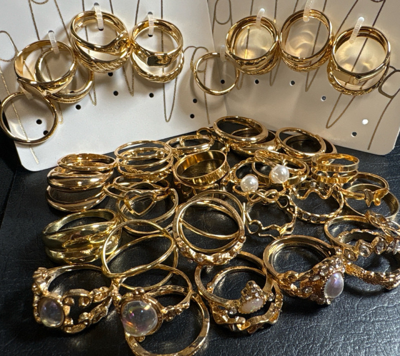 30+ New Beautiful Ladies Finger Rings| Sizes Comes in Adjustable, 6,8|