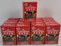 17-Packs New Holiday Style Indoor / Outdoor Multi-Color Mini Lights . 17 Boxes , 70 Lights per Box - 13.5ft Long Each