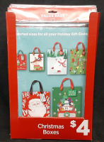 10 New Packs of Holiday Bags of Varying Sizes | 6pcs in Each Pack, Measurements Found in Photo Gallery