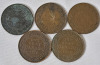 1882 - 1935 Canadian Large & Small One Cent Pennies . Large : 1882 , 1916 , 1918 , 1919 & 1920 - Small : 1920 , 1929 , 1932 , 1933 & 1935 . Ten (10) Coins - 2