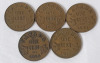 1882 - 1935 Canadian Large & Small One Cent Pennies . Large : 1882 , 1916 , 1918 , 1919 & 1920 - Small : 1920 , 1929 , 1932 , 1933 & 1935 . Ten (10) Coins - 3