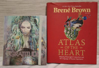 2 New | Atlas of the Heart Book by Brene Brown (#1 NY Times Bestseller) & Gratitude Journal Note Book | Tallest Measure Heights- 9.5"