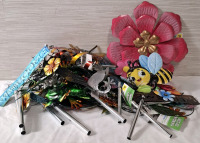 8+ Home Decor Items | Includes - Metal Welcome Hanging Decors, Wind Chimes and more | Tallest Measure Heights- 12"