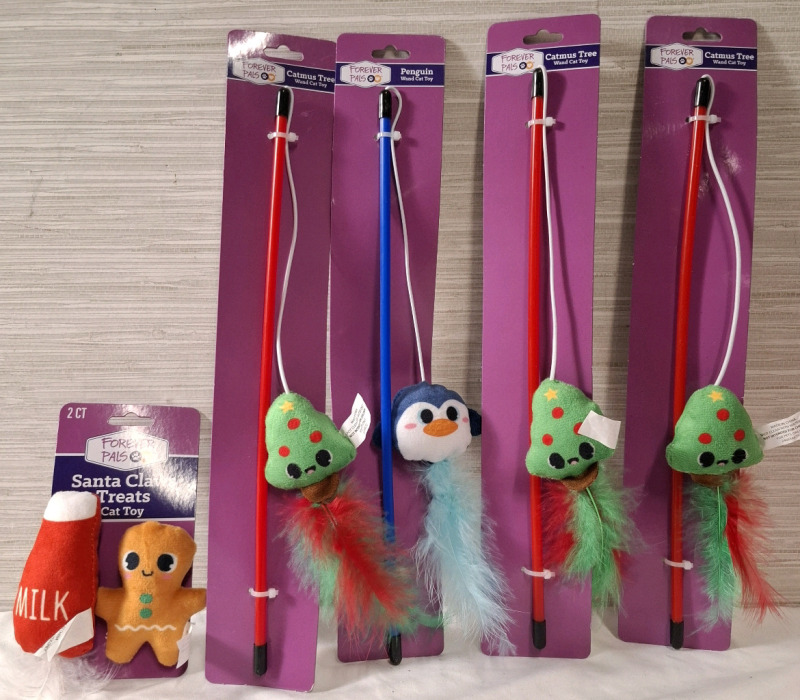 5 New Forever Pals Cat Toys | Tallest Measure Heights - 13"