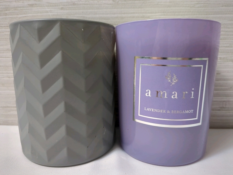 2 New Scented Candles Approx 5 inches tall, 500g each
