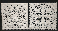 2 New Wooden Indoor Wall Decor 16x16 inches