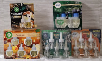 7 New Air Wick Scented Oil Refills( 20ml Each), 10 New Glade Scented Oil Refills (19.8ml Each) and 2 New Febreze Plug Scented Oil Refills (26ml Each)