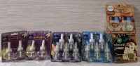 14 New Glade Scented Oil Refills, 2 New Air Wick Scented Oil Refills( 20ml Each), (19.8ml Each) and 2 New Febreze Plug Scented Oil Refills (26ml Each)