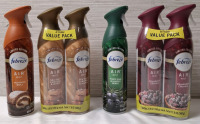 6 New Febreze Air Freshers | Caramel, Pumpkin Roll, Berry & Cranberry Crumble Air Mists | 250g Each