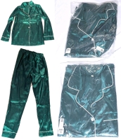 3 New Sizes S, M & Large Unisex Silky Feel 2-Piece Pajama Sets
