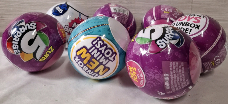 7 New Plastic Balls with Surpise Toys Inside | Brands- Zuru, Disney & More