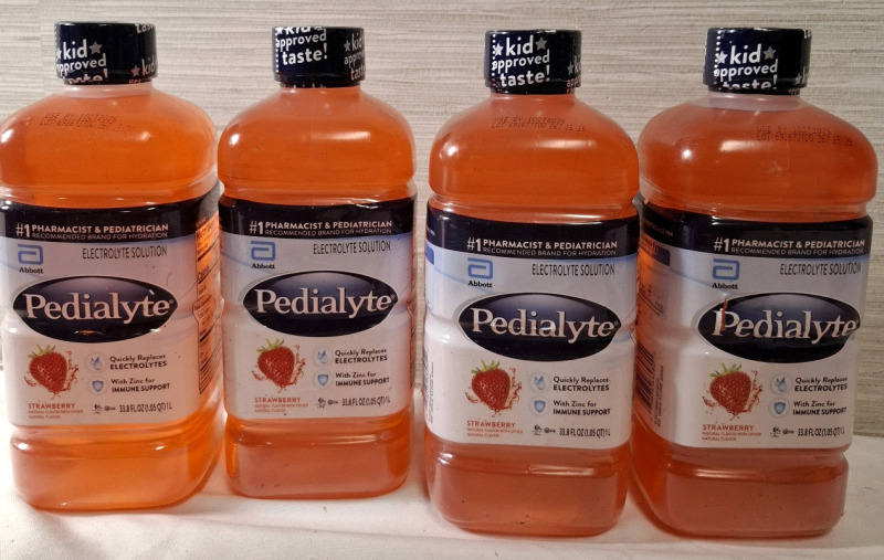 4 New Abbott Pedialyte Electrolyte Solution | 1L Each | BB 1 Oct 2026