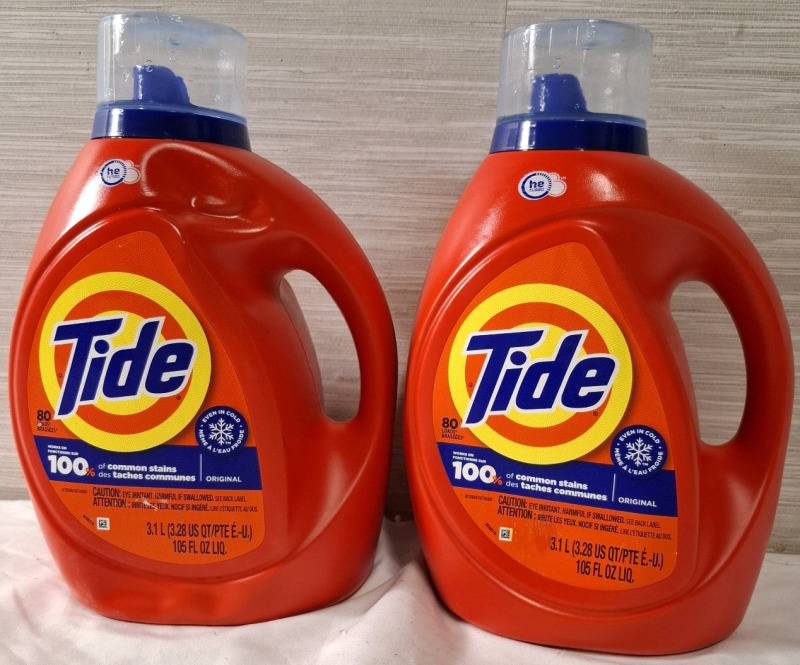 2 New Tide Detergents | 80 Loads | 3.1L