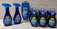 6 New Palmolive Dish Washing Liquids (236ml Each), 2 New Homebright Ultra Foaming Dish Sprays (354ml Each) and 1 New Dawn Dishwashing Liquid (650ml)